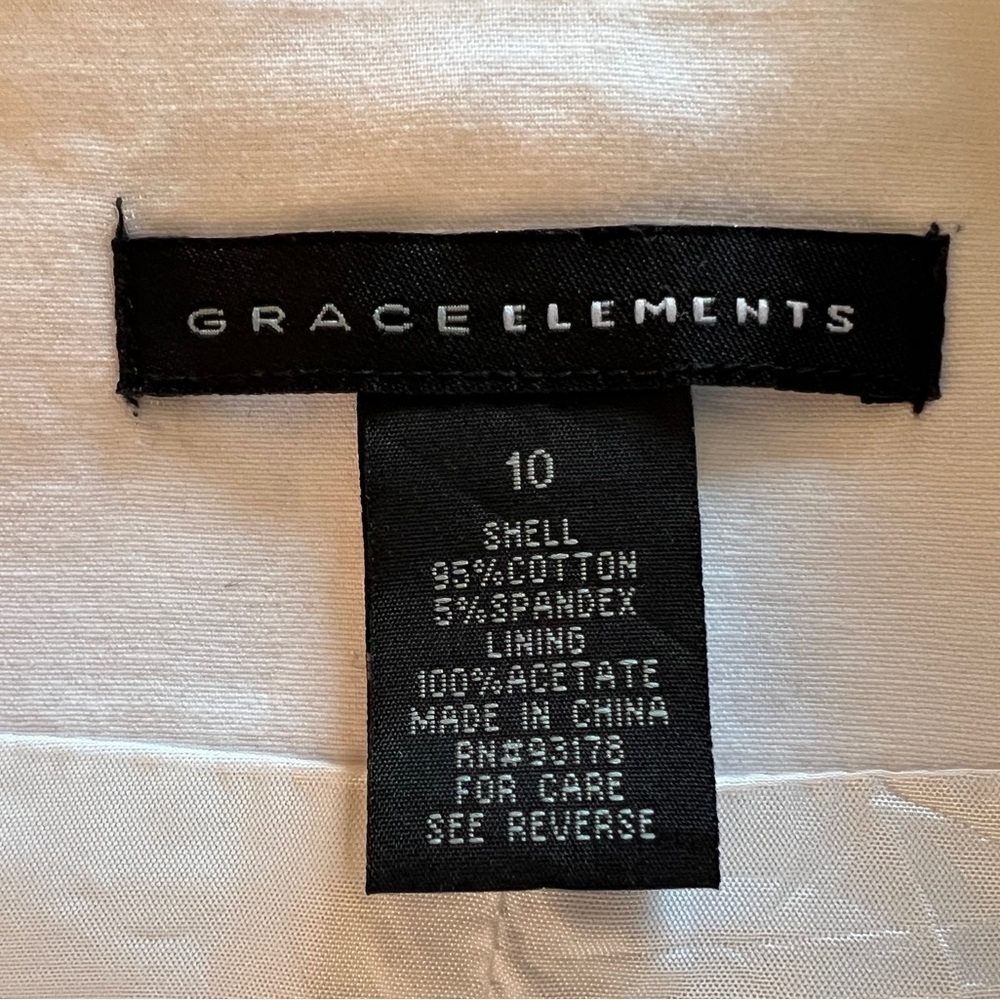Grace Elements White Moto Open Front Jacket Size … - image 7